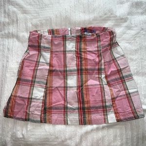 urban Pink Plaid Skirt